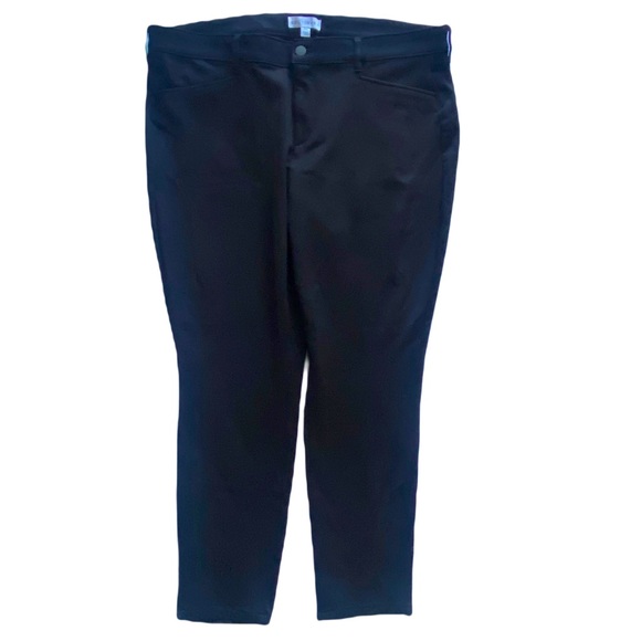 Boutiquee Pants - Black Pants Plus Size Trousers Stretchy 24W